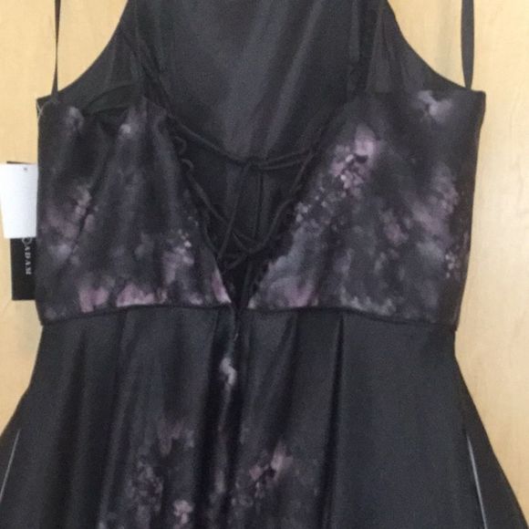 Betsy & Adam Black Pink Printed Ombré Halt… - Picture 12 of 13